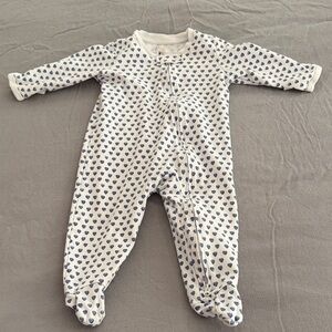 Roller Rabbit Blue Hearts Onesie